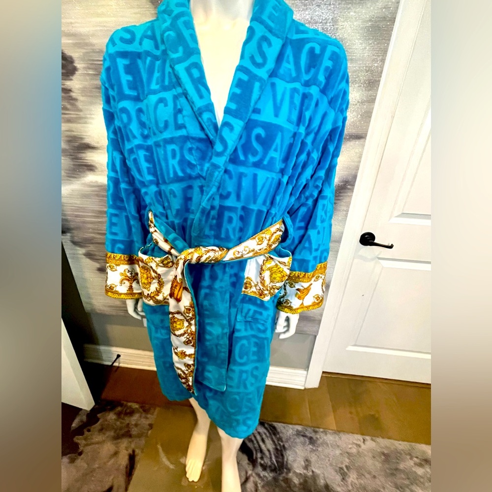 Blue Versace robe